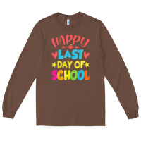 Chestnut happy last day of school teacher boys girls school last day Long Sleeve Tee - linhVisuals