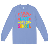 Colony Blue happy last day of school teacher boys girls school last day Long Sleeve Tee - linhVisuals