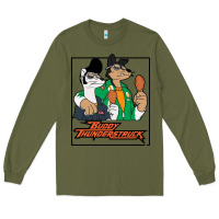 Army Green buddy thunderstruck friend Long Sleeve Tee - linhVisuals