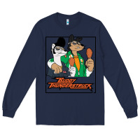 Navy buddy thunderstruck friend Long Sleeve Tee - linhVisuals