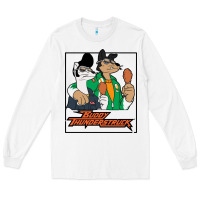 White buddy thunderstruck friend Long Sleeve Tee - linhVisuals