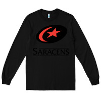Black saracens Long Sleeve Tee - linhVisuals