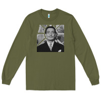 Army Green swans reflecting elephants 1937 by salvador dali 83665573 Long Sleeve Tee - linhVisuals