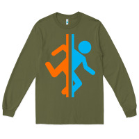 Army Green portal   portal Long Sleeve Tee - linhVisuals