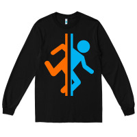 Black portal   portal Long Sleeve Tee - linhVisuals