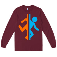 Burgundy portal   portal Long Sleeve Tee - linhVisuals