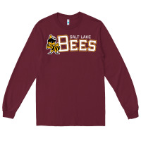 Burgundy salt lake city bees Long Sleeve Tee - linhVisuals