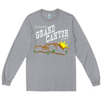 Heather Grey arizona grand canyon greetings souvenir tee shirt Long Sleeve Tee - linhVisuals