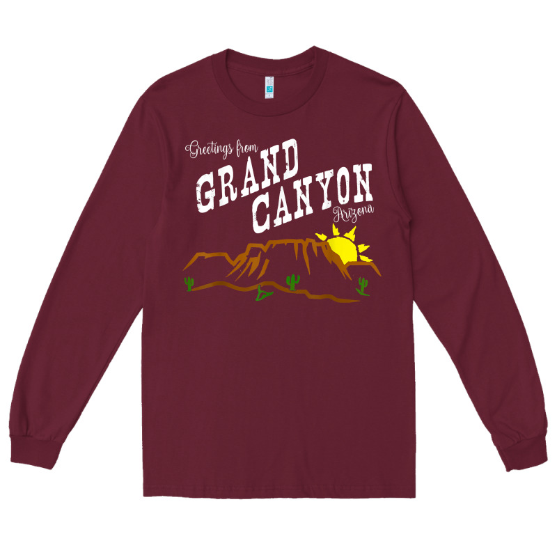 Arizona Grand Canyon Greetings Souvenir Tee Shirt Long Sleeve Tee by linhVisuals | Teevron