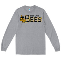 Heather Grey salt lake city bees Long Sleeve Tee - linhVisuals