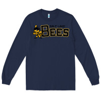 Navy salt lake city bees Long Sleeve Tee - linhVisuals