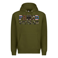 Army Green armed forces day proud veteran Premium Hoodie - Artiststas