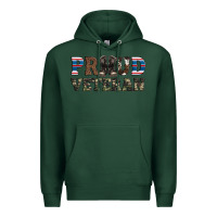 Sports Green armed forces day proud veteran Premium Hoodie - Artiststas