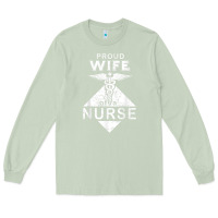 Matcha my husband is a nurse im a proud wife of a nurse Long Sleeve Tee - linhVisuals