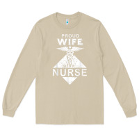 Mushroom my husband is a nurse im a proud wife of a nurse Long Sleeve Tee - linhVisuals