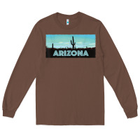 Chestnut arizona shirt   saguaro cactus desert landscape t shirt Long Sleeve Tee - linhVisuals