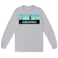 Moon Dust arizona shirt   saguaro cactus desert landscape t shirt Long Sleeve Tee - linhVisuals