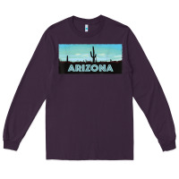 Plum arizona shirt   saguaro cactus desert landscape t shirt Long Sleeve Tee - linhVisuals