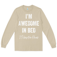 Mushroom i'm awesome in bed i can sleep for hours t shirt Long Sleeve Tee - linhVisuals