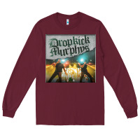 Burgundy drop Long Sleeve Tee - linhVisuals