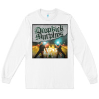 White drop Long Sleeve Tee - linhVisuals