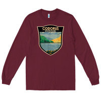Burgundy codorus state park pennsylvania badge vintage Long Sleeve Tee - linhVisuals
