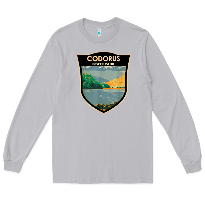 Codorus State Park Pennsylvania Badge Vintage Long Sleeve Tee by linhVisuals | Teevron