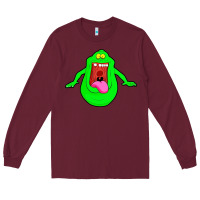Burgundy slimer ghost anime Long Sleeve Tee - linhVisuals