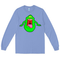 Colony Blue slimer ghost anime Long Sleeve Tee - linhVisuals