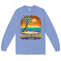 Colony Blue delray beach florida  vintage distressed souvenir long sleeve t shirt Long Sleeve Tee - linhVisuals