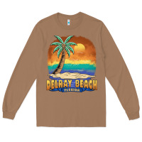 Toasted Coconut delray beach florida  vintage distressed souvenir long sleeve t shirt Long Sleeve Tee - linhVisuals