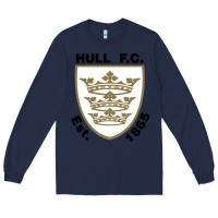 Navy hull fc Long Sleeve Tee - linhVisuals