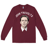 Sports Nicolas Cage As John Travolta Long Sleeve Tee | Teevron