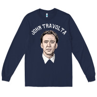 Navy sports nicolas cage as john travolta Long Sleeve Tee - linhVisuals