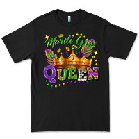 Black mardi gras queen Premium Tee - FaDigitalArtStudio