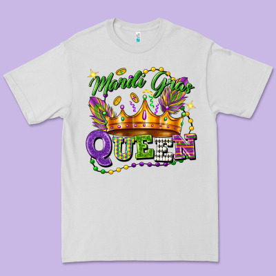 Mardi Gras Queen Premium Tee Designed By Fadigitalartstudio