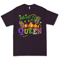Plum mardi gras queen Premium Tee - FaDigitalArtStudio