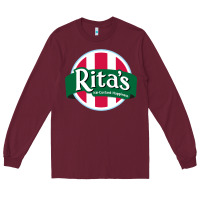 Burgundy rita's italian ice cafe Long Sleeve Tee - linhVisuals