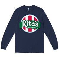 Navy rita's italian ice cafe Long Sleeve Tee - linhVisuals