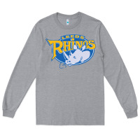 Heather Grey leed rhinos Long Sleeve Tee - linhVisuals