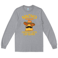 Heather Grey nacho average cardiac cath lab nurse cinco de mayo mexican Long Sleeve Tee - linhVisuals