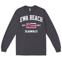 Smoke ewa beach hawaii hi vintage state athletic style t shirt Long Sleeve Tee - linhVisuals