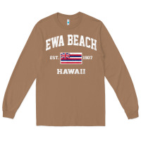 Toasted Coconut ewa beach hawaii hi vintage state athletic style t shirt Long Sleeve Tee - linhVisuals