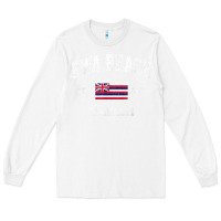 White ewa beach hawaii hi vintage state athletic style t shirt Long Sleeve Tee - linhVisuals