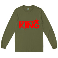 Army Green king Long Sleeve Tee - linhVisuals