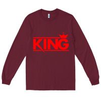 Burgundy king Long Sleeve Tee - linhVisuals