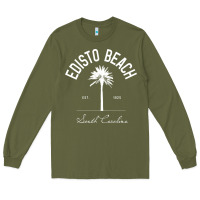 Army Green edisto beach sc palm tree edisto beach gift pullover hoodie Long Sleeve Tee - linhVisuals