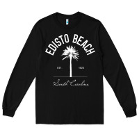 Edisto Beach Sc Palm Tree Edisto Beach Gift Pullover Hoodie Long Sleeve Tee | Teevron