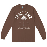 Chestnut edisto beach sc palm tree edisto beach gift pullover hoodie Long Sleeve Tee - linhVisuals