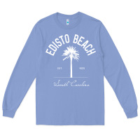 Colony Blue edisto beach sc palm tree edisto beach gift pullover hoodie Long Sleeve Tee - linhVisuals